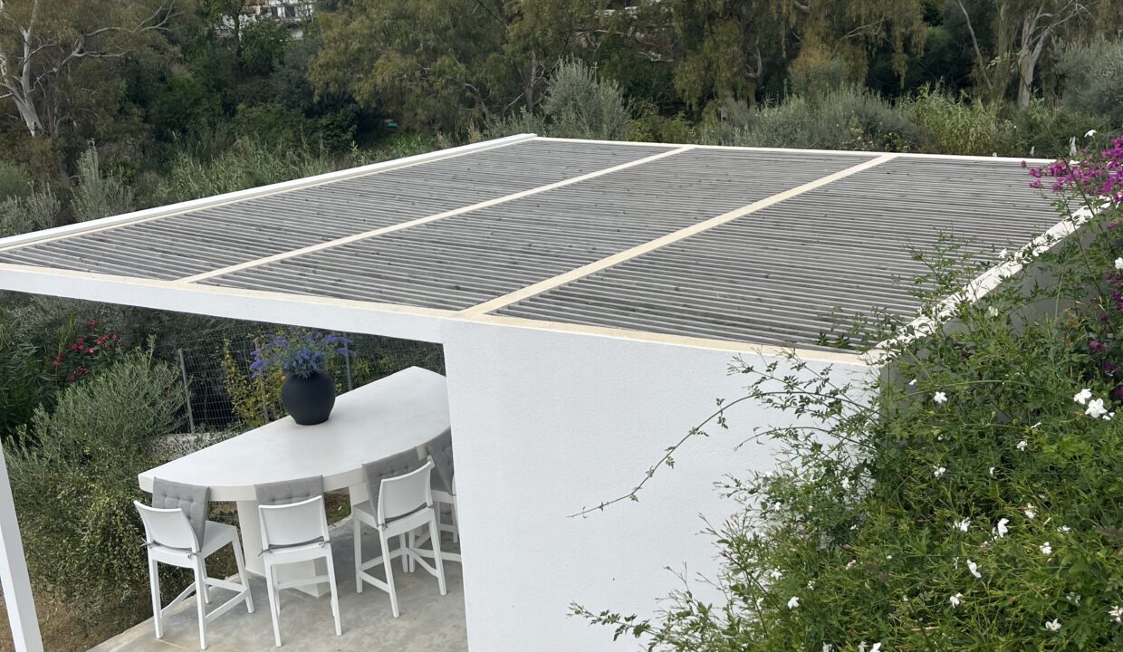 BBQ and seating area